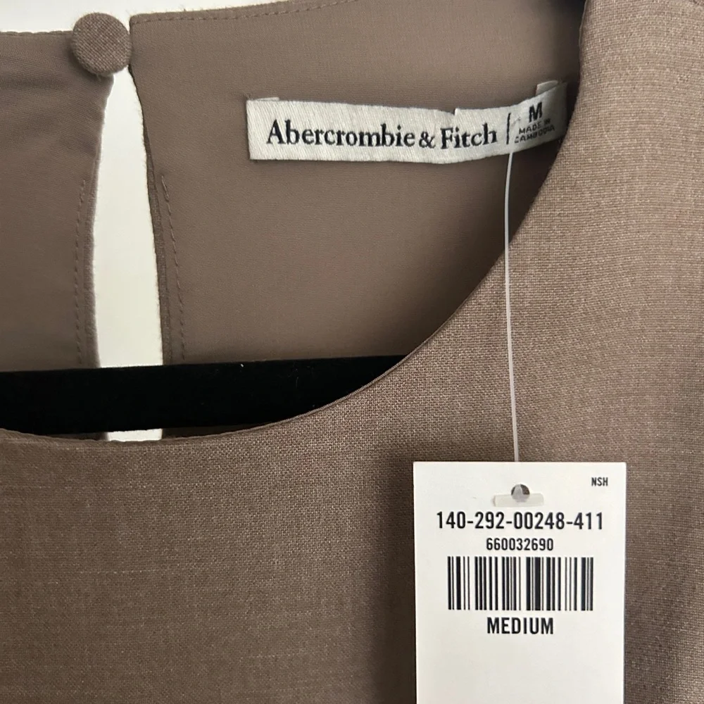 Abercrombie & Fitch Taupe Sleeveless Blouse - Picture 4 of 6